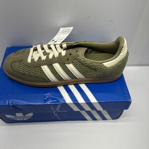 Adidas Originals Samba OG Athletic Sneaker Women SZ11 Olive/Army Green Gum Sole